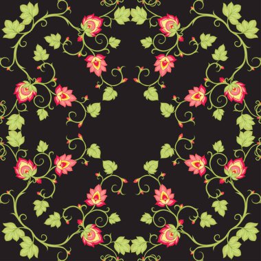 Gelenek motifi, fantezi çiçekleri