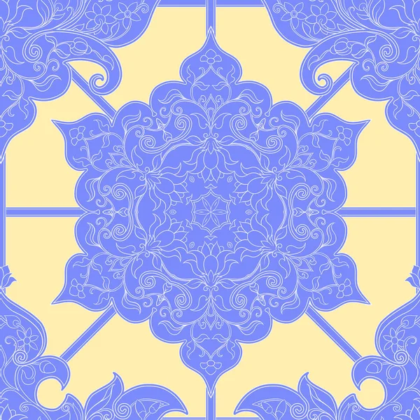 Motivo étnico oriental, ornamento musulmán tradicional . — Vector de stock