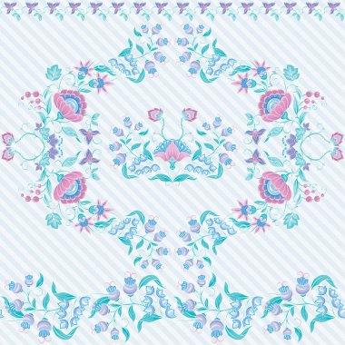 Gelenek motifi, fantezi çiçekleri