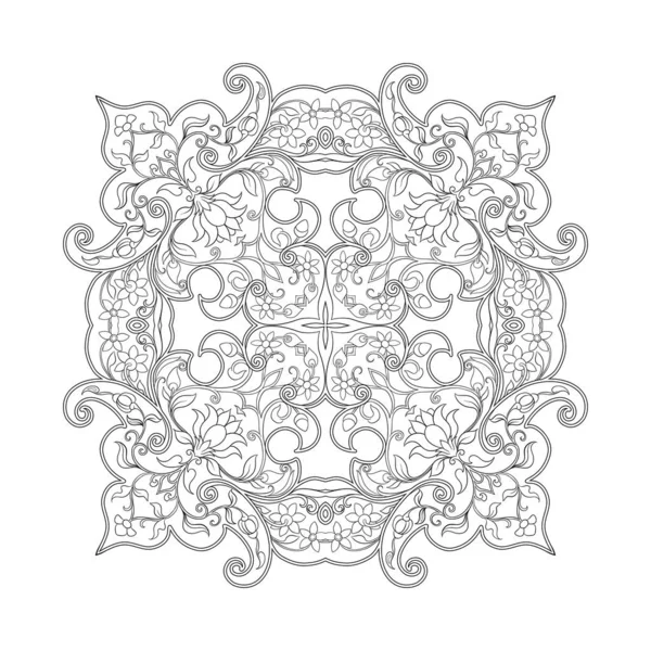 Motivo étnico oriental, ornamento musulmán tradicional . — Vector de stock