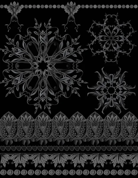 Motif sans couture, fond avec paisley traditionnel . — Image vectorielle