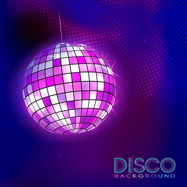 Bola de disco. Fondo discográfico . — Vector de stock