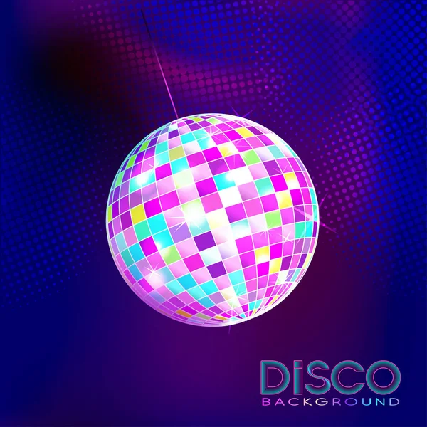 Bola de disco. Fondo discográfico . — Vector de stock