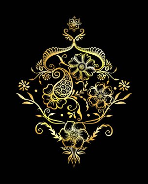 Doğu etnik tarzı kompozisyonlar, mehendi