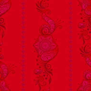 Doğu etnik tarzı kompozisyonlar, mehendi, geleneksel Hint kınası çiçek süsü..