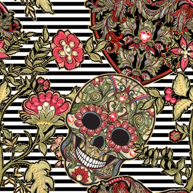 Kusursuz desen, yamayla arkaplan, nakış taklidi.