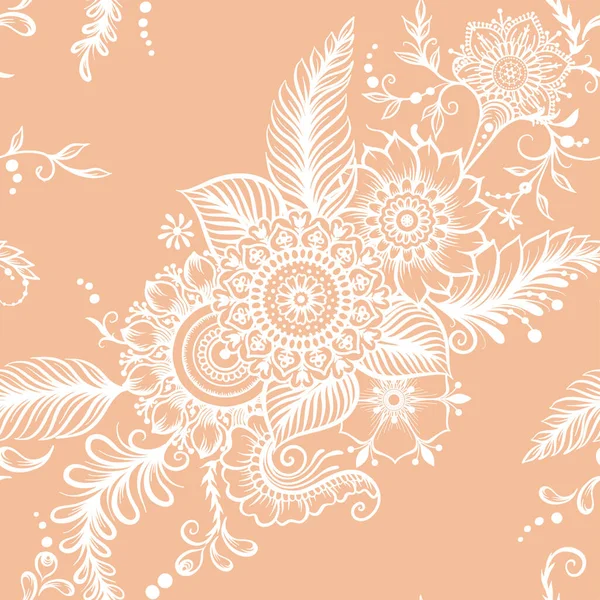 Composiciones de estilo étnico oriental, mehendi . — Vector de stock