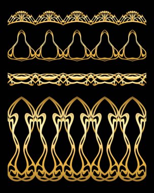 Kusursuz sınırlar. Renkli vektör illüstrasyonu