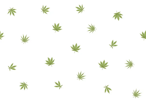 Cannabis deixa padrão sem costura, fundo. —  Vetores de Stock
