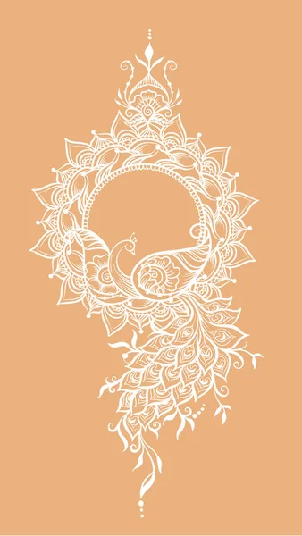 Eastern ethnic style compositions, mehendi. — Stock Vector