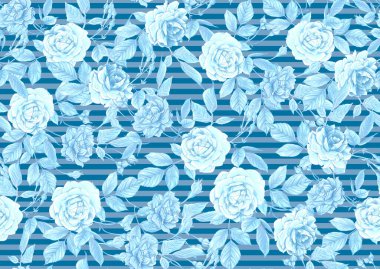 Gül çiçekleriyle kusursuz desen.