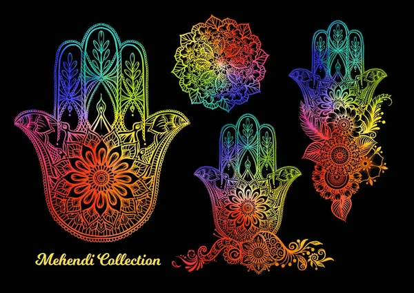 Hamsa hand amulet symbols set Stock Vector Image by ©RedKoala #104108868