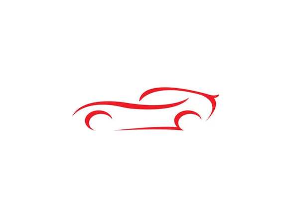 Lined Car Design Automobile Icon Symbol Illustration White Background — Stock Photo, Image