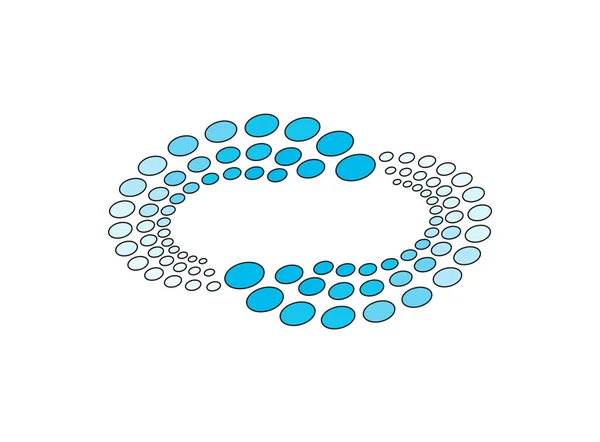 Icona Coaching Gradiente Cerchi Spirale Simbolo Dello Sviluppo Illustratore Design — Foto Stock