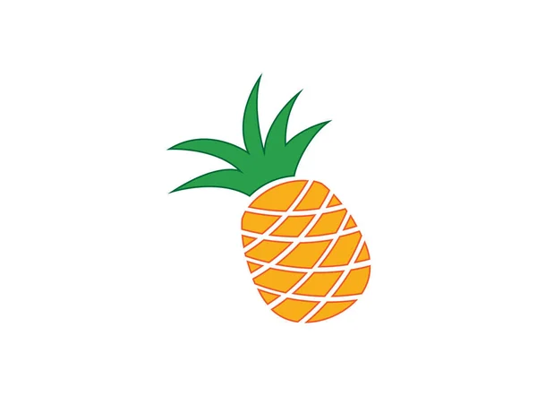 Vetor Abacaxi Ananas Abacaxi Fruta Fresca Para Ilustração Design Logotipo — Fotografia de Stock