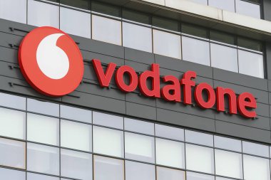 Vodafone logosu, Bükreş, Romanya
