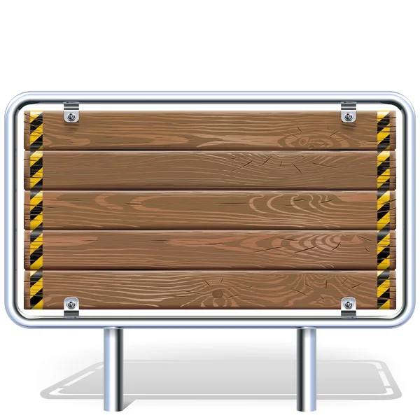 Cartelera industrial de madera del vector — Vector de stock