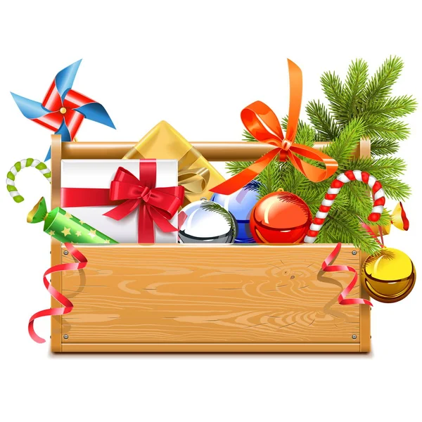 Vector Christmas Toolbox — Stock Vector