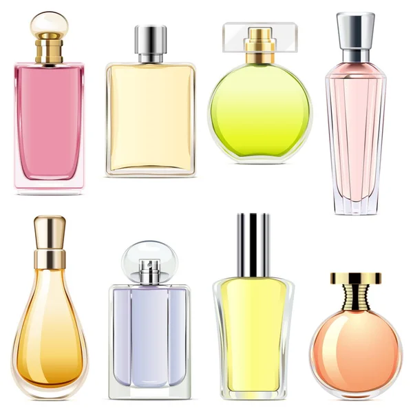 Ícones de perfume de vetor — Vetor de Stock