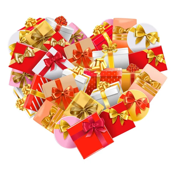 Διάνυσμα δώρα καρδιάς — Διανυσματικό Αρχείο