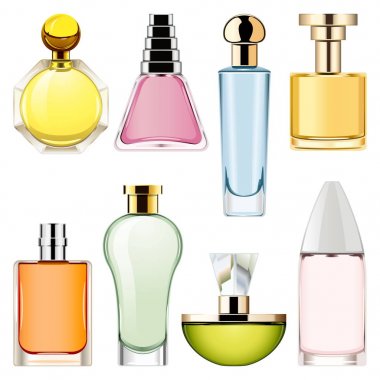 Vektör parfüm Icons 2 Set