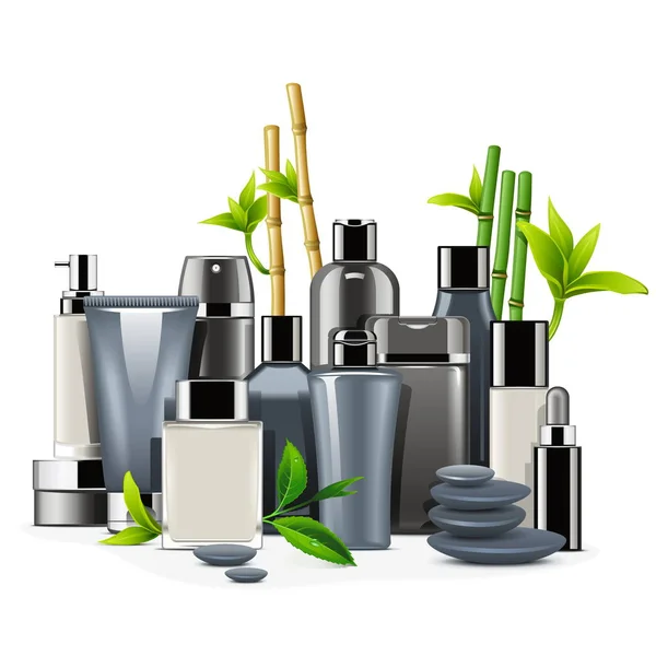 Vector Male Cosmetics — Stock Vector