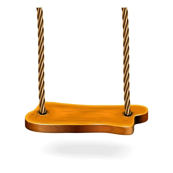 Vetor de madeira Seesaw — Vetor de Stock