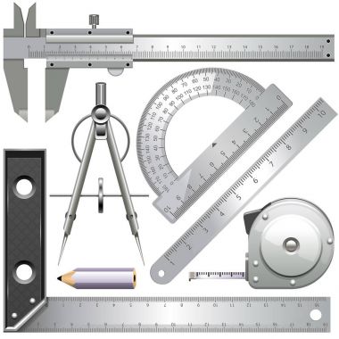 Vector Measuring Tools clipart