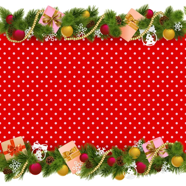 Vector Festive Christmas Background — Stock Vector