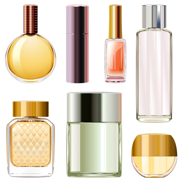 Frascos de perfume vetorial —  Vetores de Stock
