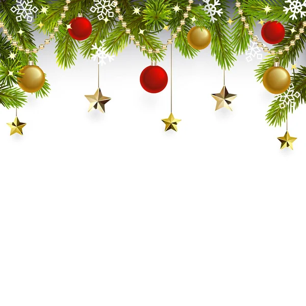 Yıldızlı Vektör Noel Üst Dekorasyonu