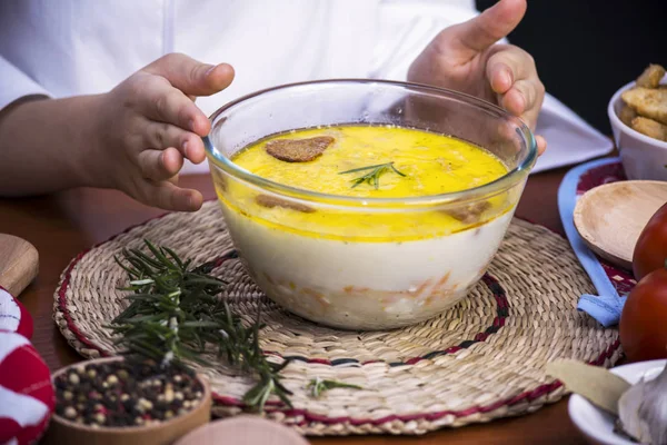 Französische Käsesuppe — Stockfoto