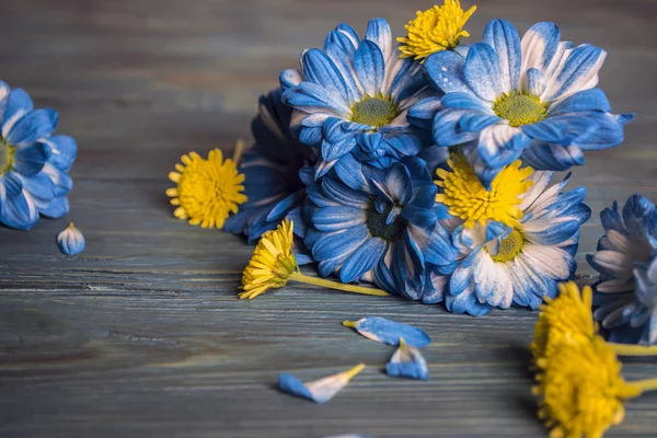 ahşap zemin çiçek