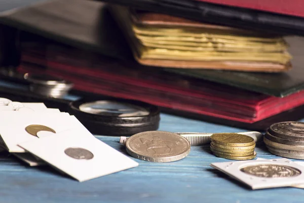 Silver antique coin — Stock Photo, Image