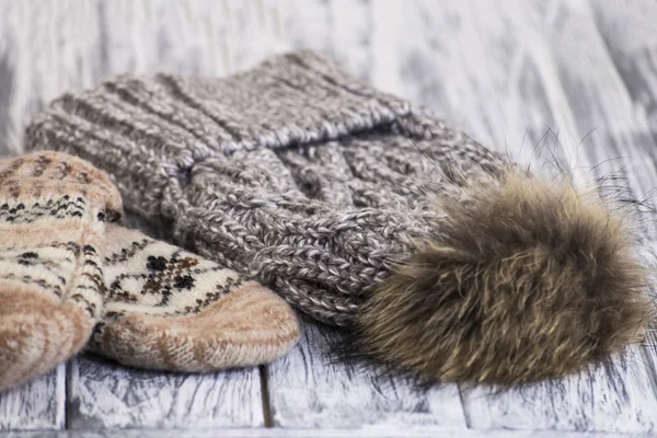 Stylish knitted hat — Stock Photo, Image