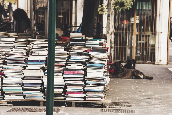 sale of books on the street
