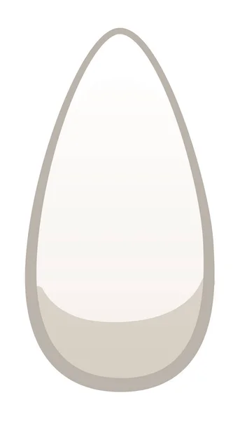 Cartoon style isolated egg on white background — 스톡 벡터