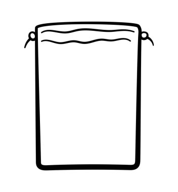 Meyve ve sebzeler için tekstil eko çuvalı. Beyaz arkaplan, vektör.