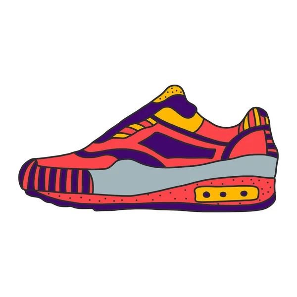 Des Baskets Chaussures Sport Des Chaussures Pour Courir Illustration Vectorielle — Image vectorielle