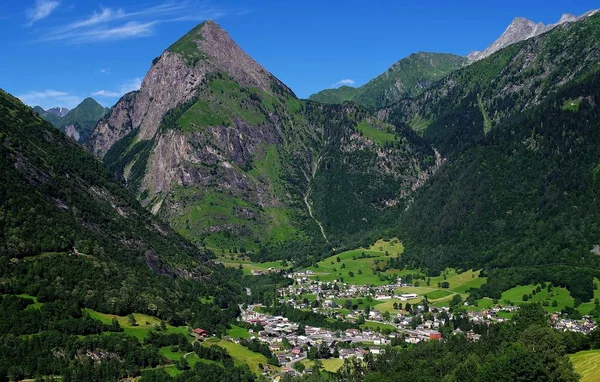 Olivone Och Sosto Mount Blenio Valley Schweiz — Stockfoto