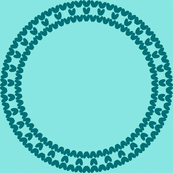 Ornement traditionnel norvégien. Cadre rond avec ornement géométrique. Modèle de tricot . — Image vectorielle