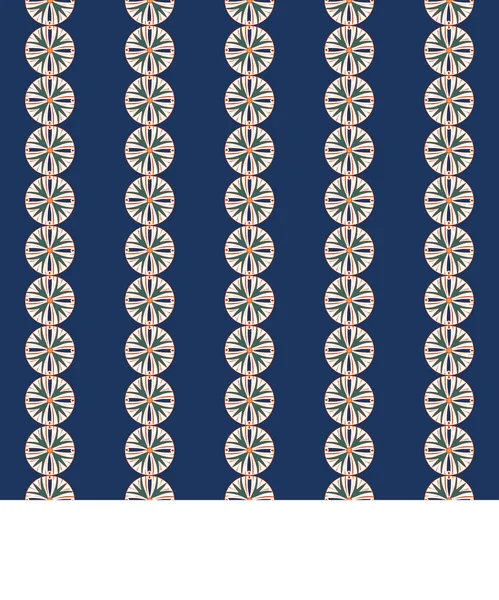 이집트의 전통적 인 장식. 꽃무늬가 있는 솔기없는 무늬. — 스톡 벡터