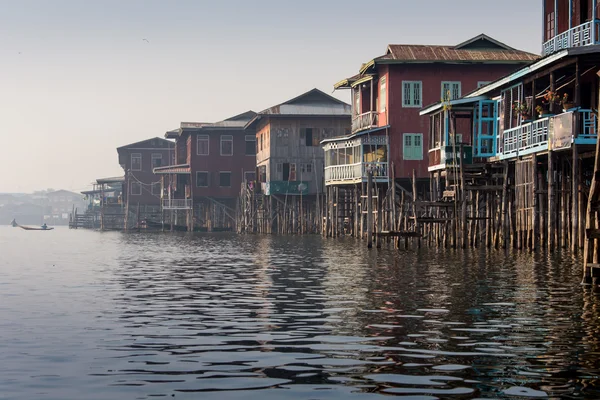 Floating Uros islands on the Titicaca lake — Stock Photo, Image