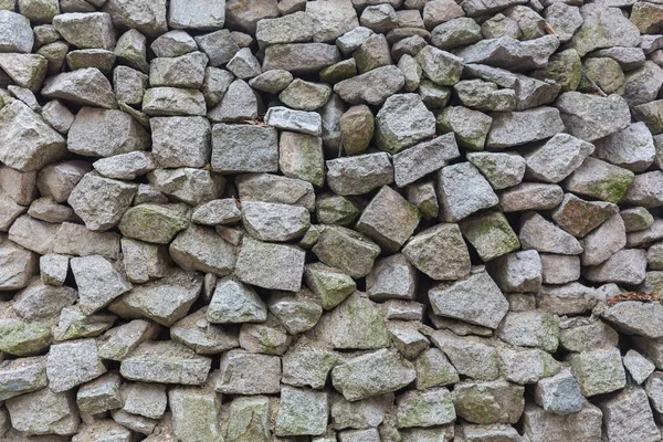 Clôture de fond de pavage de pierre — Photo