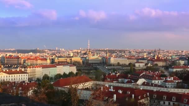 Blick auf Florenz vom Glockenturm von Giottos — Stockvideo