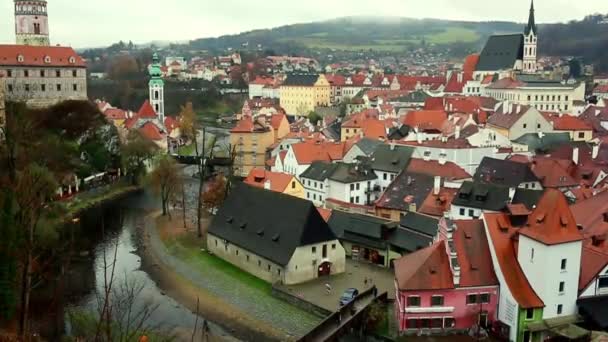 Utsikten över Florens från Giottos klocktorn — Stockvideo