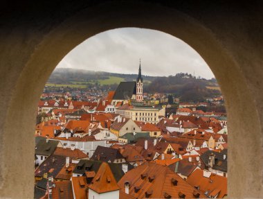 Old Town Prague, Çek Cumhuriyeti için üzerinde havadan görünümü