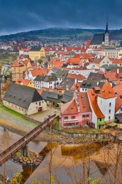 Old Town Prague, Çek Cumhuriyeti için üzerinde havadan görünümü