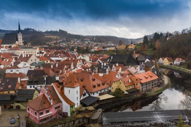 Old Town Prague, Çek Cumhuriyeti için üzerinde havadan görünümü