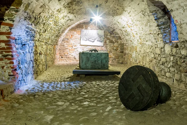 Underground tunnel at Peter The Great Sea Fortress, Tallinn, Estonia — Stock Photo, Image
